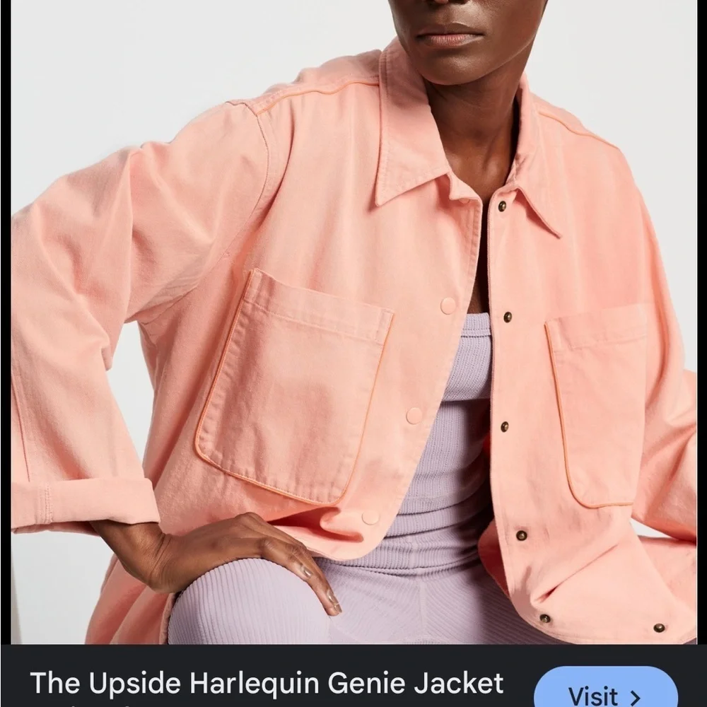 The Upside Light Pink Utility Jacket - Picture 6 of 6